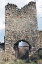 The ruins of the Candres princes court, SalaÃâ¢u de Sus. Architectural details. Royalty Free Stock Photo